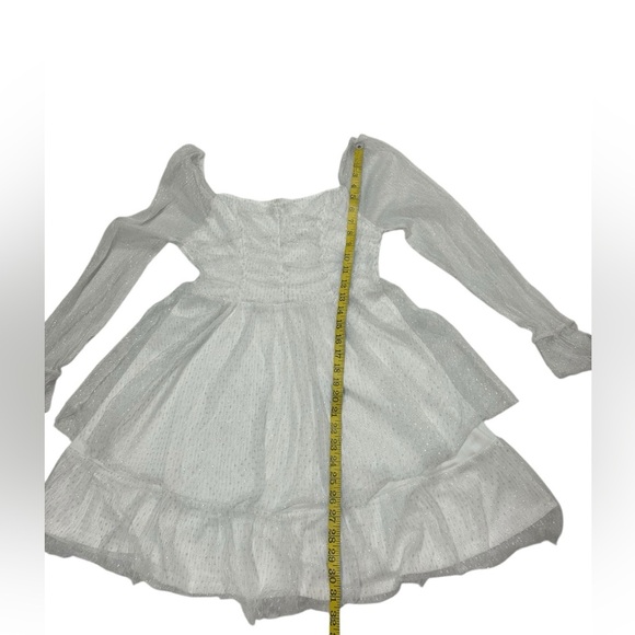 Altar'd White Mini Tiered Women's Dress Large - Picture 8 of 14